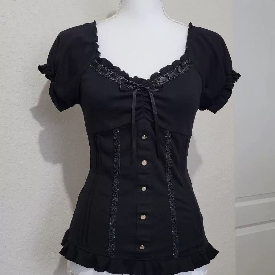 Summer Goth Clothing - Camiseta Punk japonesa Y2k de los