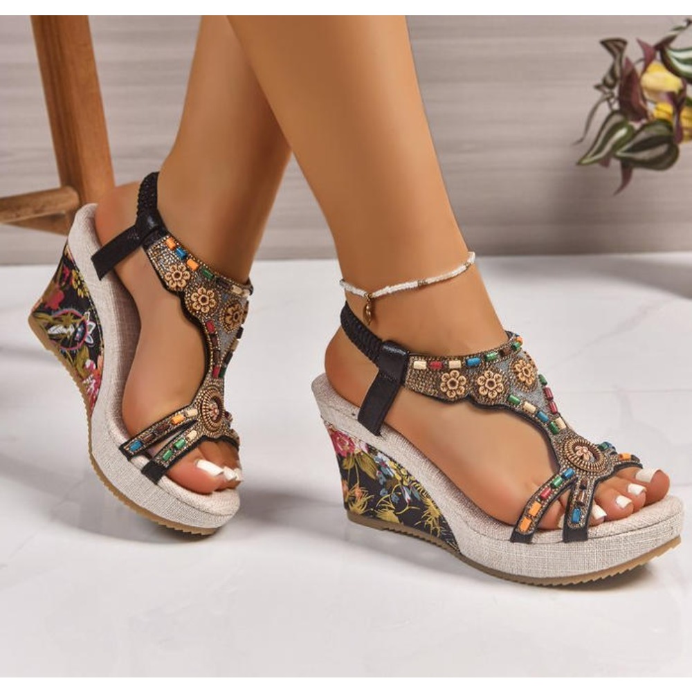 Summer Clothing Sale Women - Sandalias de Plataforma con Cuña de