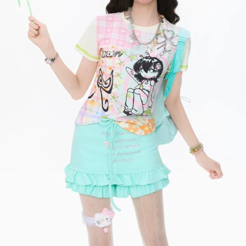 Summer Loving Clothing - Camiseta con estampado japonés para mujer,