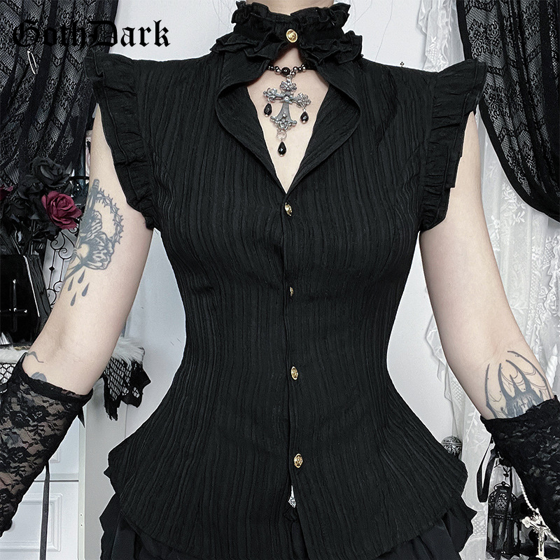 Summer Goth Clothing - Camisas sin mangas góticas de los