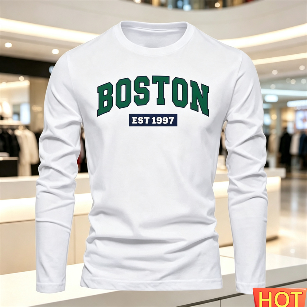 Summer Clothing Tops - Camiseta de manga larga para hombre,