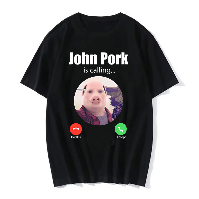 Summer Goth Clothing - Camiseta divertida de John Pig Is