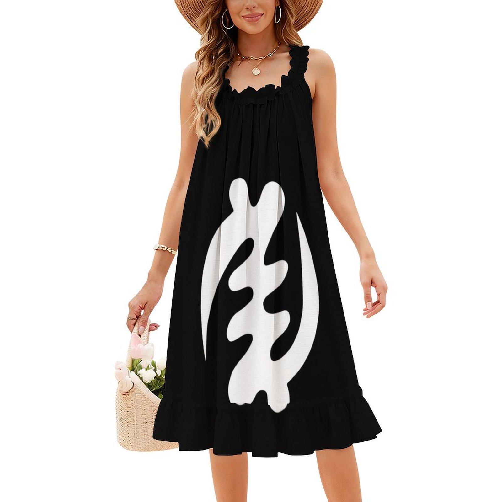 Summer Clothing Design - Gye Nyame, diseño afrocéntrico blanco, ropa