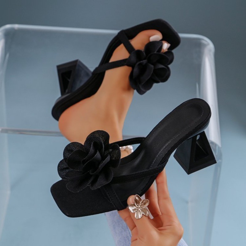 Summer Clothing Sale Women - Sandalias de tacón alto con decoración