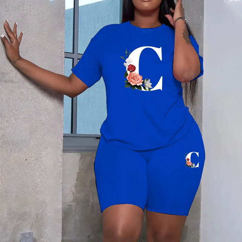 Chándal corto con estampado de - Summer Clothing Women Sale reseña y precio