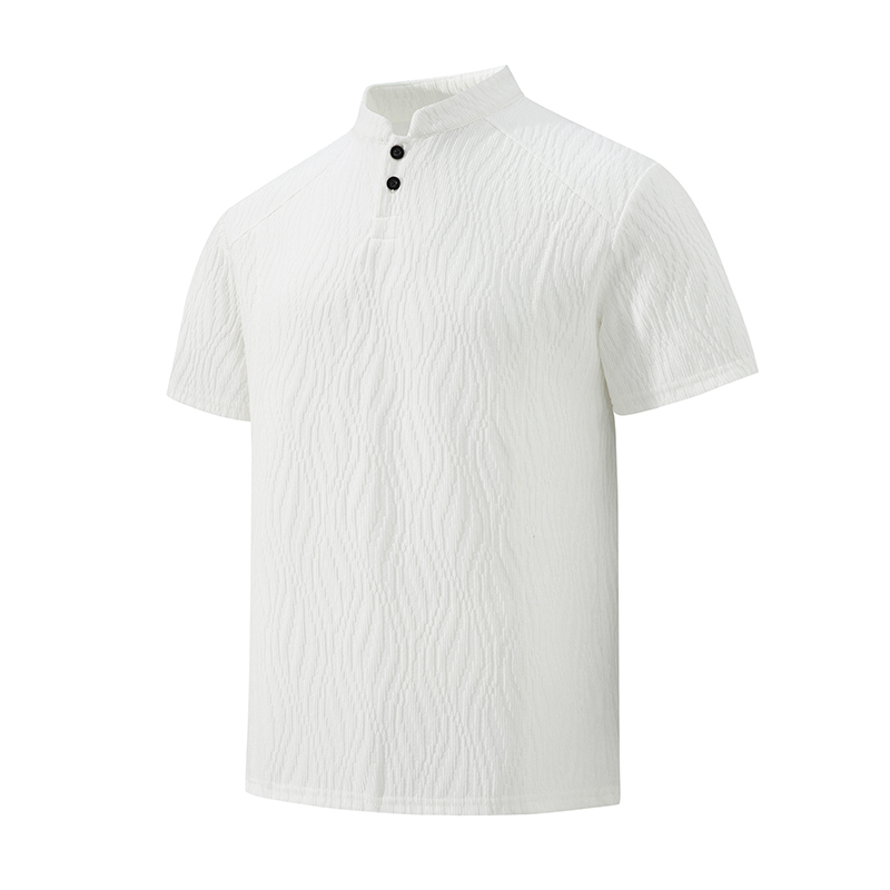 Camisa Henley Masculina con Te - Summer Clothing Tops reseña y precio