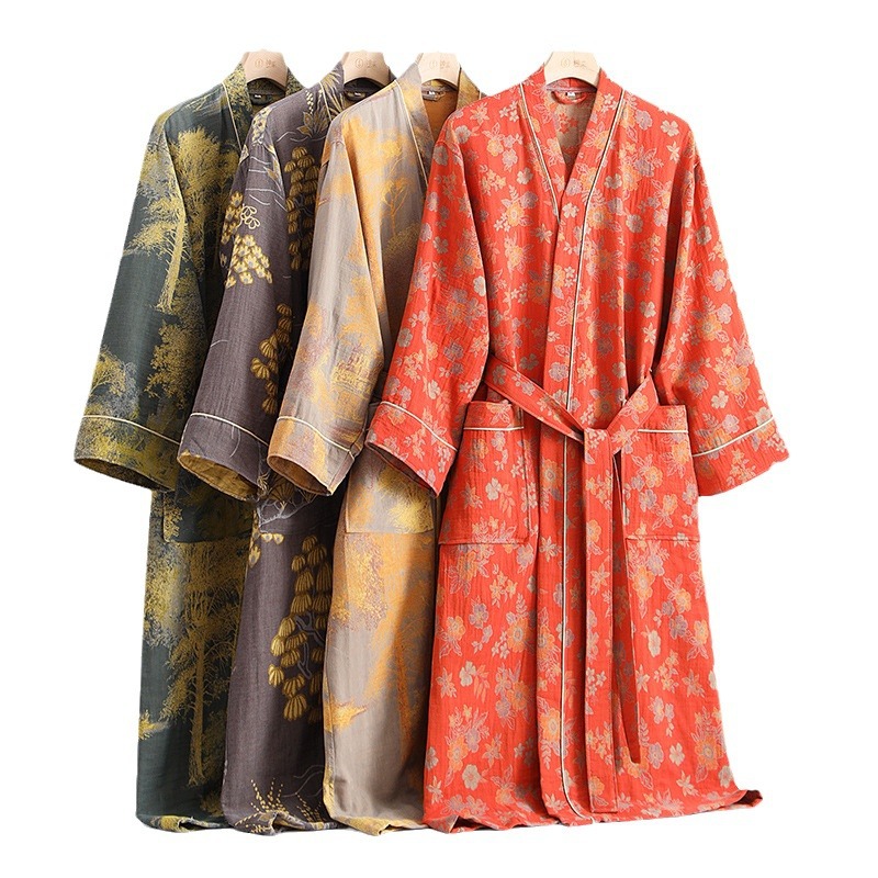Albornoz de gasa de doble capa - Summer Gauze Clothing reseña y precio