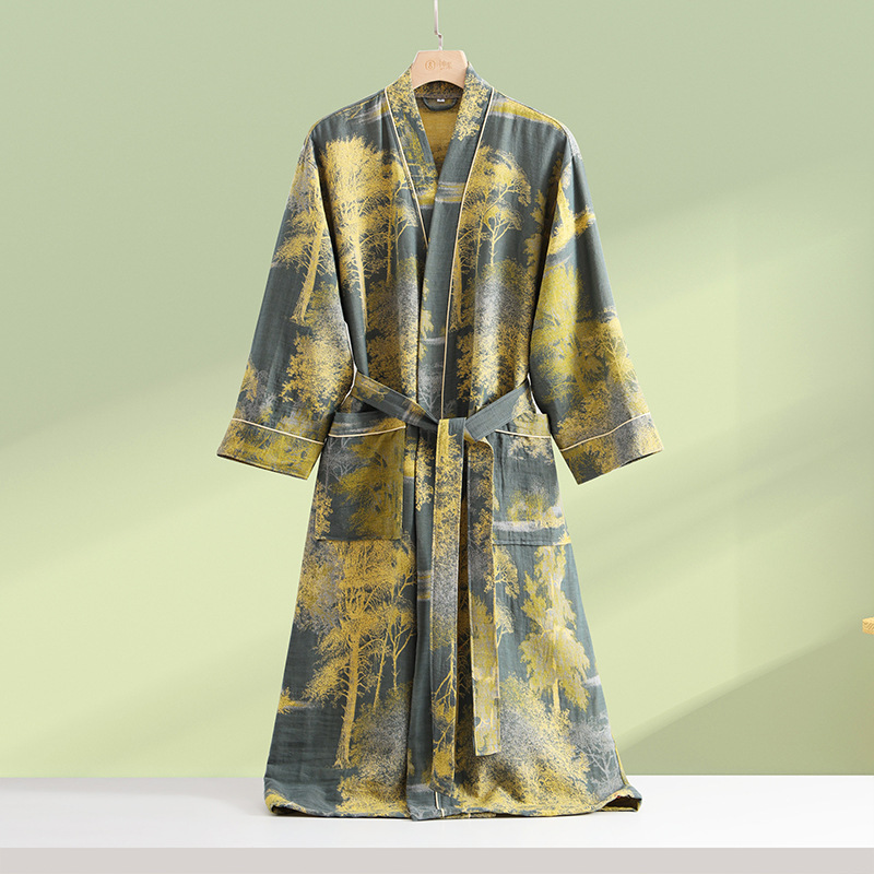 Albornoz de gasa de doble capa - Summer Gauze Clothing reseña y precio