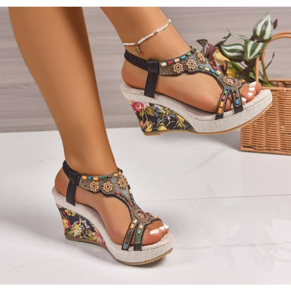 Sandalias de Plataforma con Cu - Summer Clothing Sale Women reseña y precio