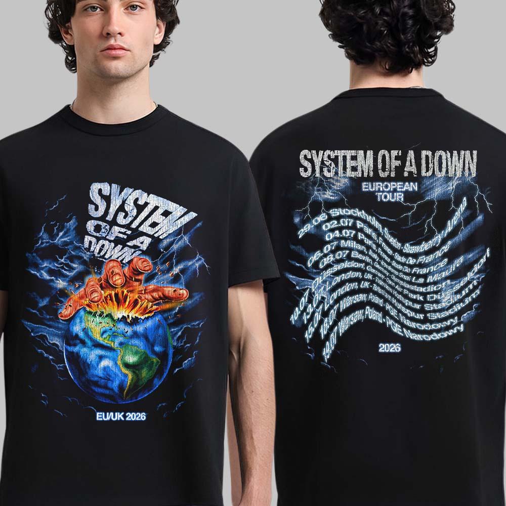 Camiseta System of A Down Euro - Summer Clothing Uk Men reseña y precio