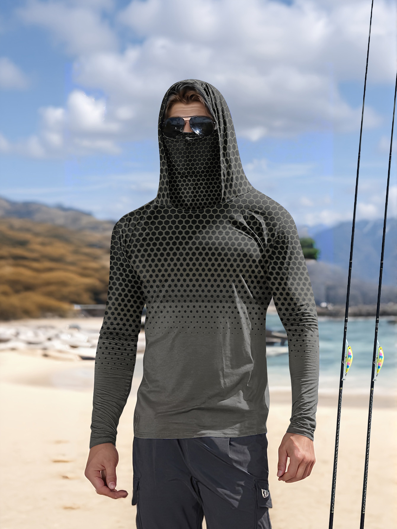 Camisa de pesca con capucha pa - Summer Clothing Tops reseña y precio
