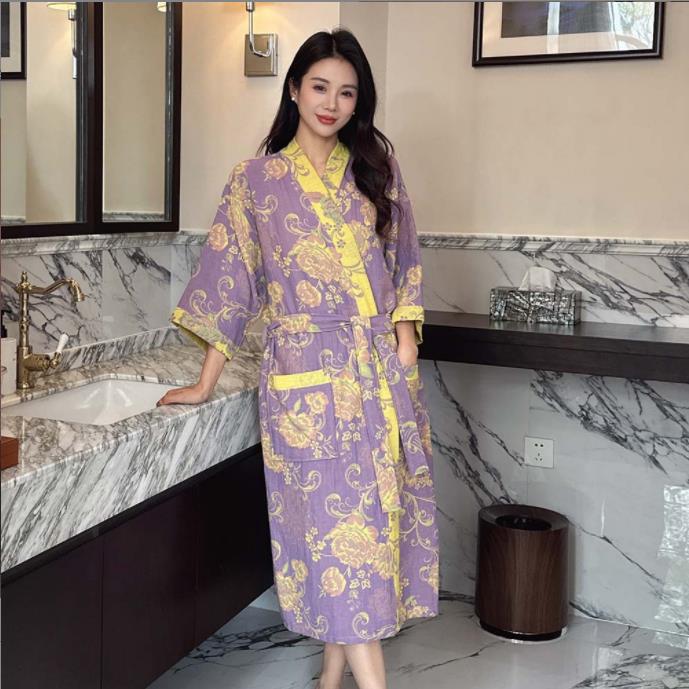 Batas Kimono de Gasa de Algodó - Summer Gauze Clothing reseña y precio
