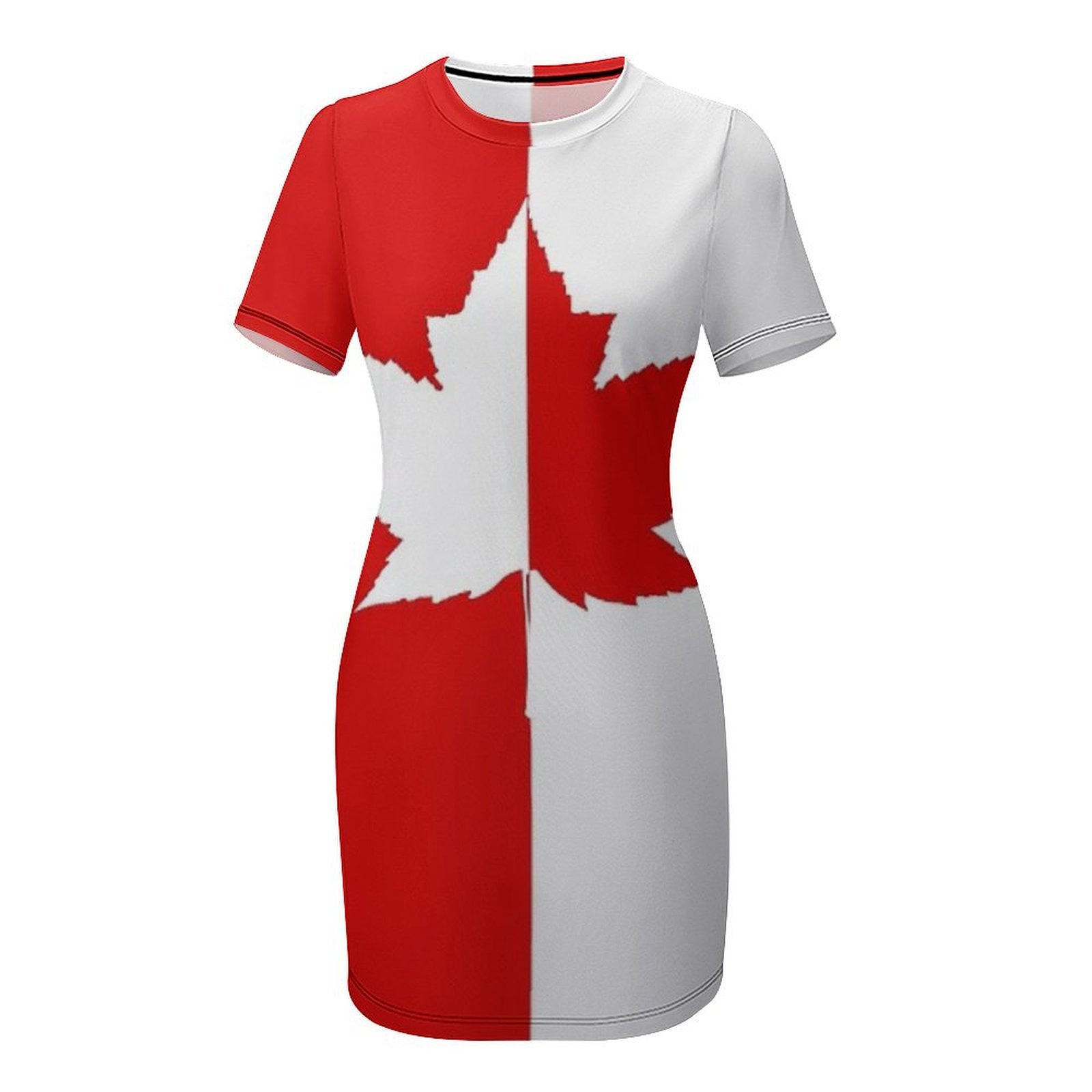 Vestido de Manga Corta con Dis - Summer Clothing Canada reseña y precio