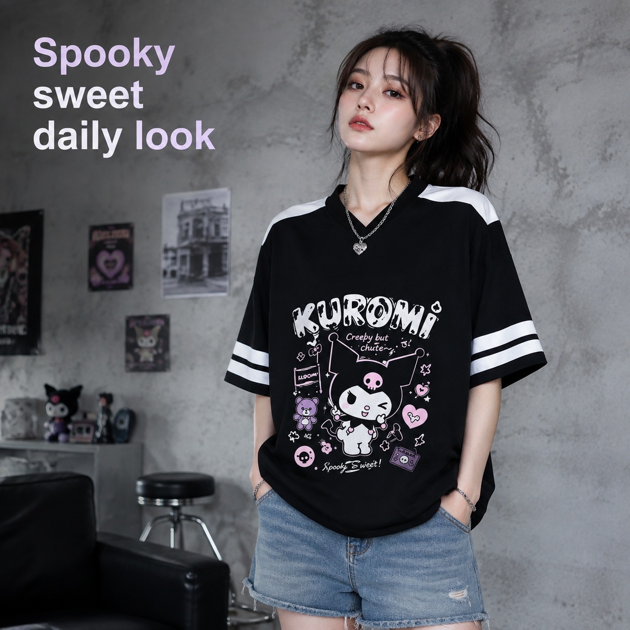 Camiseta Casual Oversize de Je - Summer Goth Clothing reseña y precio