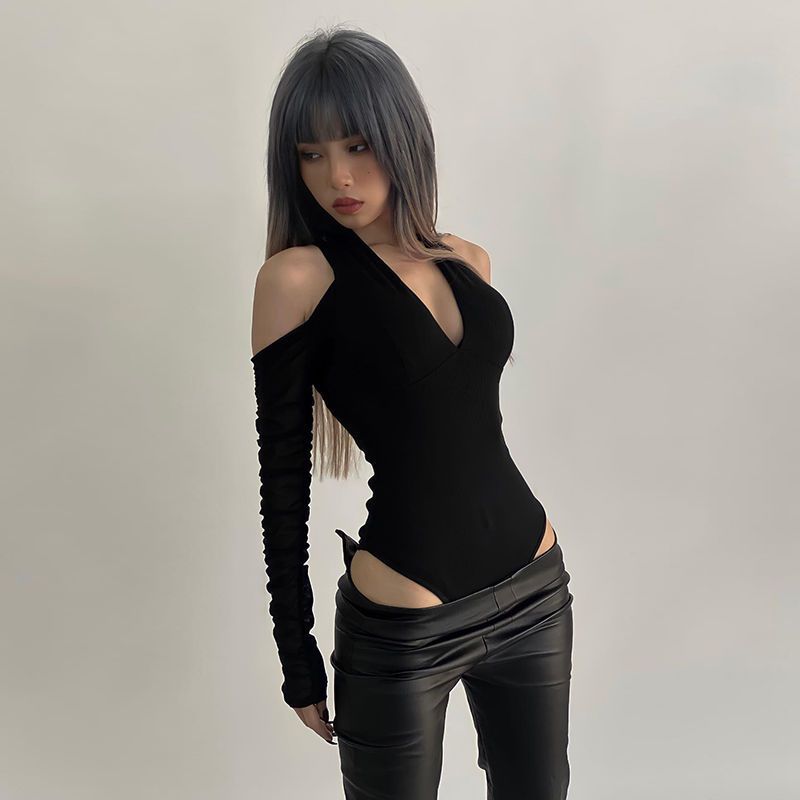 Body sexy hueco de manga larga - Summer Clothing Women Sale reseña y precio
