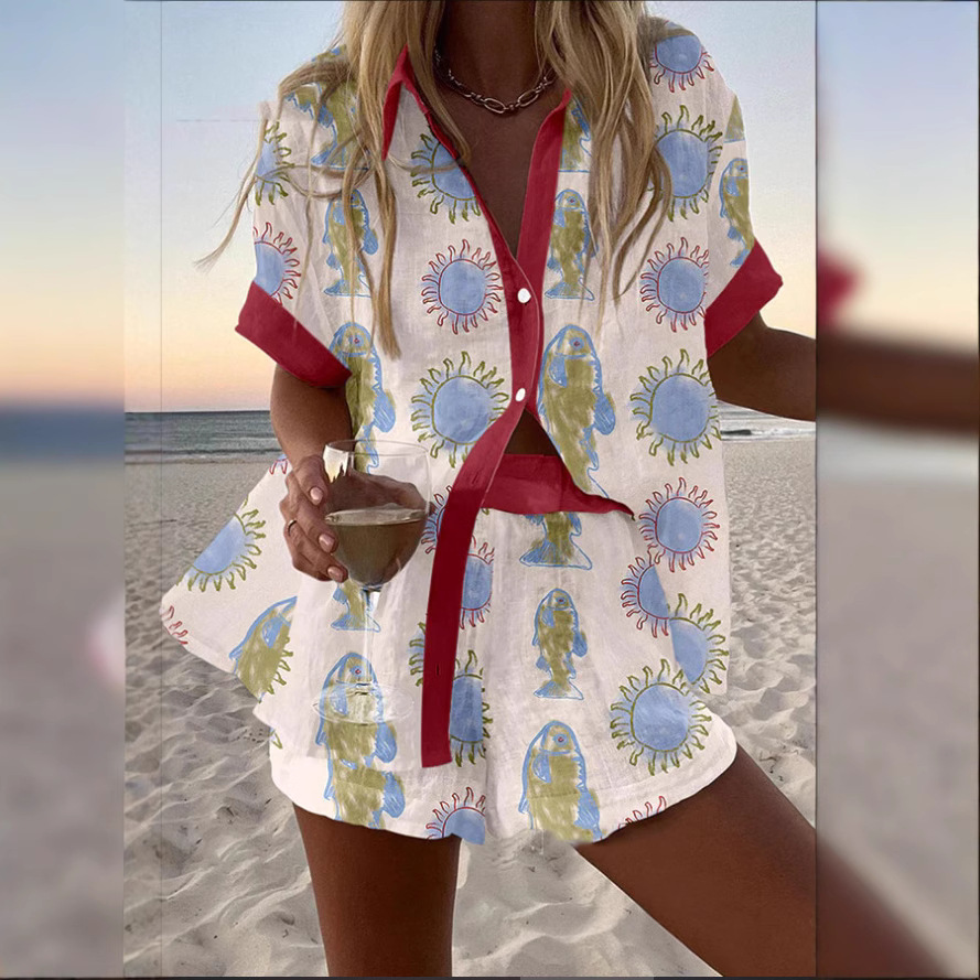 Conjunto de 2 piezas con estam - Summer Clothing Vacation reseña y precio